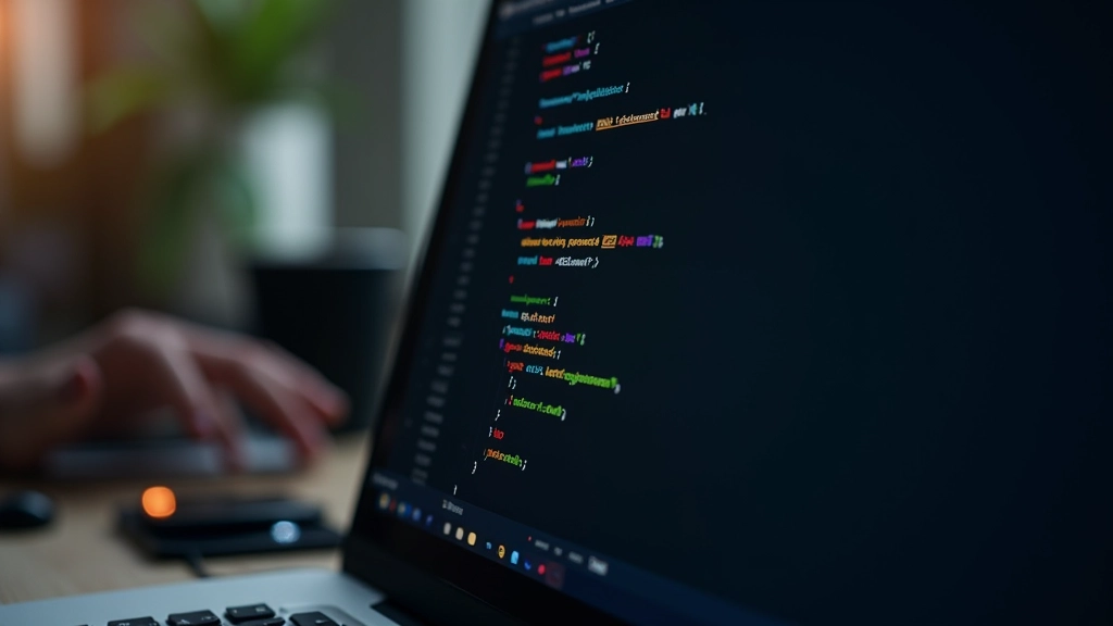 CSS kode parašyti spalvų kintamieji, teksto redaktorius su HTML ir CSS failais, spalvotas ekranas